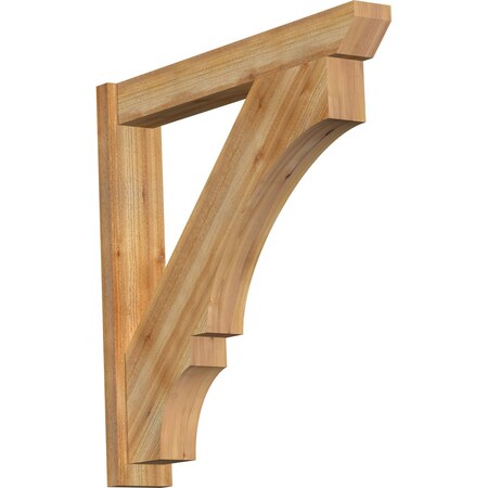 Ekena Millwork Balboa Slat Rough Sawn Outlooker, Western Red Cedar, 6"W x 38"D x 38"H OUT06X38X38BOA06RWR